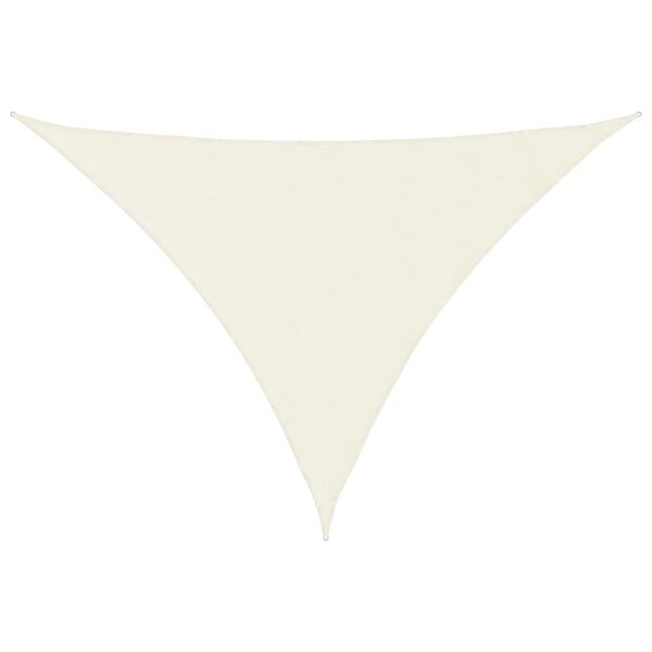 vidaXL サンシェードセイル 5x7x7m 三角形 オックスフォード生地 クリーム