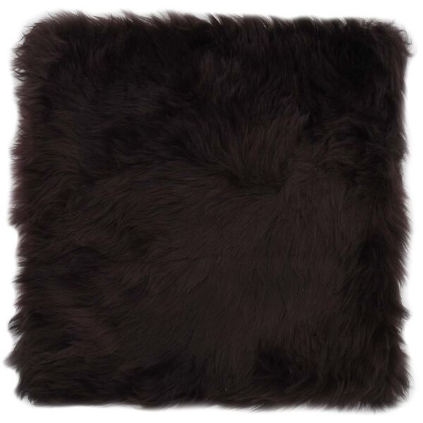 vidaXL チェアパッド 2点 ブラウン 40 x 40 cm シープスキン本革