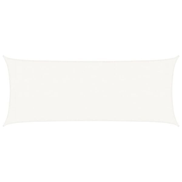 vidaXL サンシェードセイル 160g/m² ホワイト 2x4.5m 高密度ポリエチレン