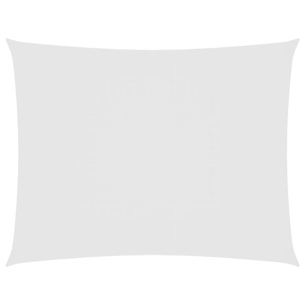 vidaXL サンシェードセイル 5x6m 長方形 オックスフォード生地 ホワイト