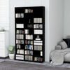vidaXL CDキャビネット ブラック 102x23x177.5 cm エンジニアリングウッド