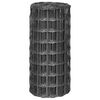 vidaXL ユーロ金網フェンス スチール製 25x0.8m グレー