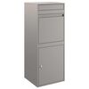vidaXL パーセルドロップボックス ストレージ付き ドア付き ロック付き 錆 41 x 38 x 103 cm 耐候性スチール