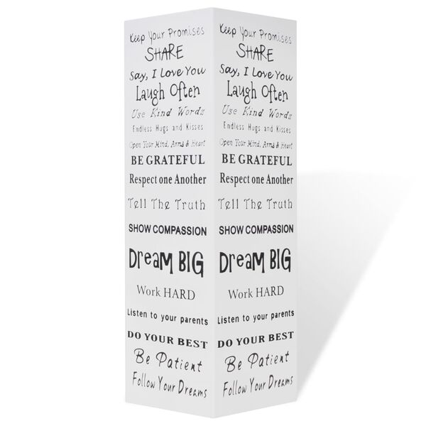 vidaXL 傘立て 杖スタンド スチール製 48.5cm ホワイト スクエア