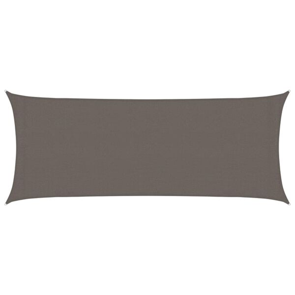 vidaXL サンシェードセイル 160g/m² アントラシート 2x5m 高密度ポリエチレン