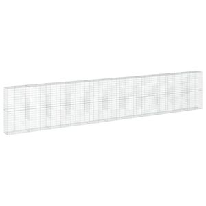 vidaXL 蛇籠バスケット カバー付き 1100x50x200cm 亜鉛メッキ鉄