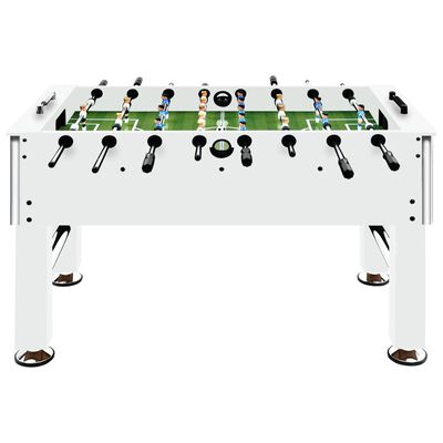 vidaXL サッカーテーブル スチール製 60 kg 140x74.5x87.5 cm ホワイト