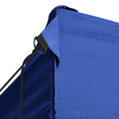 vidaXL 折りたたみテント 側壁3枚付き 3x4.5m ブルー