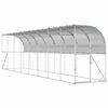 vidaXL 壁に対する鶏小屋 シルバー 600 x 150 x 215 cm 亜鉛メッキ鋼板