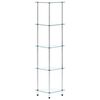 vidaXL 5段 棚 透明 30x30x130cm 強化ガラス製