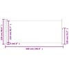 vidaXL パティオ用 引き込み式サイドオーニング 220x500cm グレー