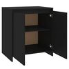 vidaXL サイドボード ブラック 70x41x75cm エンジニアリングウッド