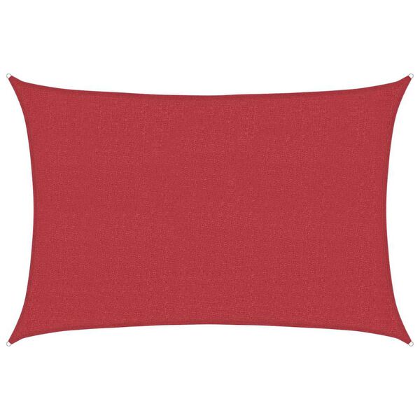 vidaXL サンシェードセイル 160g/m² レッド 3.5x4.5m 高密度ポリエチレン