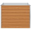 vidaXL ガーデンレイズドベッド 100x100x77 cm 亜鉛メッキ鋼製 シルバー