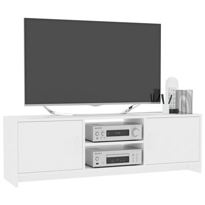 vidaXL TVキャビネット 白色 120x30x37.5cm パーティクルボード