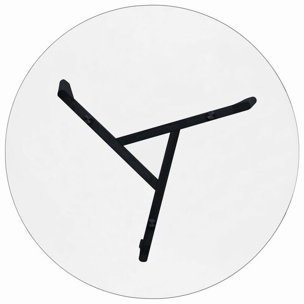 vidaXL ダイニングテーブル 透明 80cm 強化ガラス製