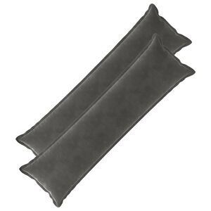 vidaXL クッションカバー 枕で HOUTEN 2 個 ダークグレー ベルベット