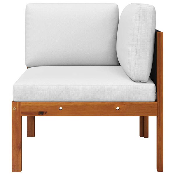 vidaXL 2ピース ガーデンラウンジセット クッション付き 木製 アカシア&ロープ