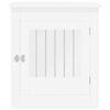 vidaXL 犬用クレート家具 ホワイト 64.5x80x71 cm エンジニアードウッド