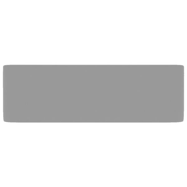 vidaXL 洗面器 マットライトグレー 41x30x12cm セラミック