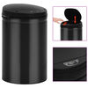 vidaXL 自動センサー ごみ箱 30L 炭素鋼製 ブラック