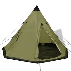 vidaXL 4人用テント グリーン