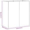 vidaXL プランター 錆び加工 80x40x80cm 耐候性スチール