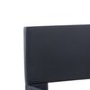 vidaXL ベッドフレーム LEDライト付き ブラック 合成皮革製 100x200cm