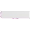 vidaXL バルコニースクリーン ホワイト 120x500cm 高密度ポリエチレン