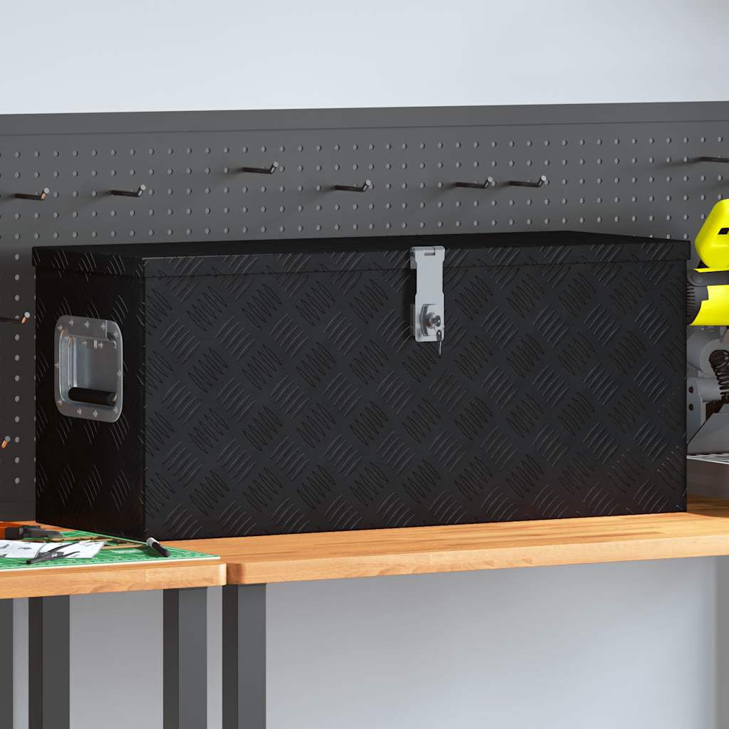 vidaXL アルミボックス 80x30x35cm ブラック | vidaXL.jp
