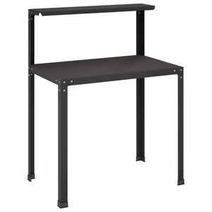 vidaXL 植木用テーブル 100 x 50 x 104 cm 粉体塗装スチール ブラック