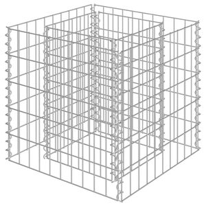 vidaXL カビオン レイズドベッド 亜鉛メッキ鋼製 50x50x50cm