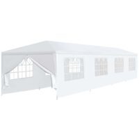 vidaXL ガーデンガゼボ風テント 3x12m ホワイト