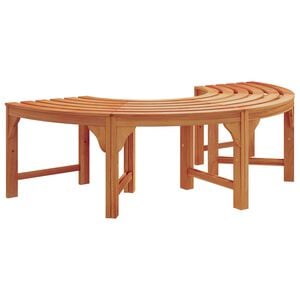 vidaXL 樹木ベンチ 4 -Seater 160 x 80 x 45cm ソリッドユーカリウッド ナチュラル