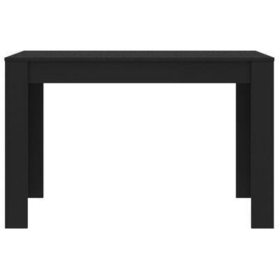 vidaXL ダイニングテーブル 黒色 120x60x76cm パーティクルボード