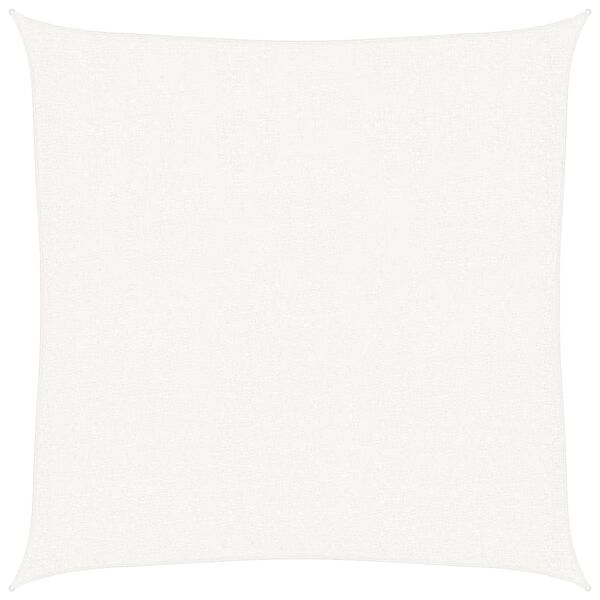 vidaXL サンシェード 3.6x3.6m 高密度ポリエチレン製 角型 ホワイト