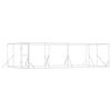 vidaXL 屋外用犬小屋 シルバー 8x4x2m 亜鉛メッキ鋼製