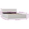 vidaXL 油圧式収納ベッドフレーム グレー 合成皮革製 140x200cm