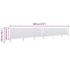 vidaXL 防風スクリーン パネル6枚 布製 800x120cm サンドホワイト