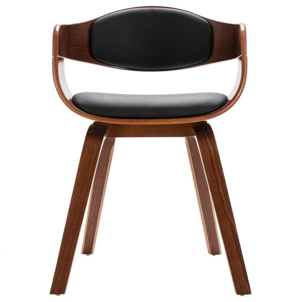 vidaXL ダイニングチェア 6点セット 曲げ木＆合成皮革張