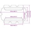 vidaXL ガーデンブランコ専用 交換用キャノピー 150/130x105/70cm オレンジ