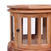 vidaXL ヴィトリンキャビネット ナチュラル 50 x 50 x 76 cm マホガニー無垢材