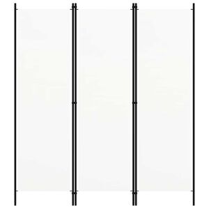 vidaXL 間仕切り 3枚パネル り ホワイト 150x180cm