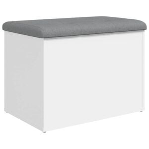 vidaXL 収納ベンチ ホワイト 62x42x45 cm エンジニアードウッド