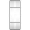 vidaXL ウォールミラー ブラック 30x80 cm 長方形 アイアン