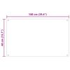 vidaXL キッチンスプラッシュバック 2 pcs トランスペアレント 100 x 40 cm 強化ガラス