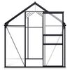 vidaXL 温室 ベースフレーム付き アントラシート アルミ製 4.75 m²