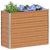 vidaXL ガーデンレイズドベッド 100x40x77 cm 亜鉛メッキ鋼製 シルバー