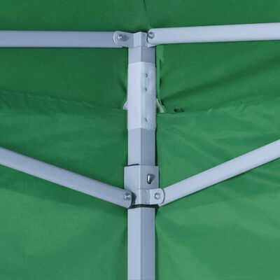 vidaXL 折りたたみ式テント グリーン 3x3m サイドウォール4枚