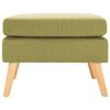 vidaXL フットスツール 布製 グリーン